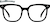 Front view of Square Glasses 2047521 in Black thumbnail