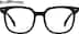 Square Glasses 2047521 in Black
