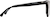 Side view of Square Glasses 2047521 in Black thumbnail