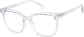 Angle view of Square Glasses 2047523 in Clear thumbnail
