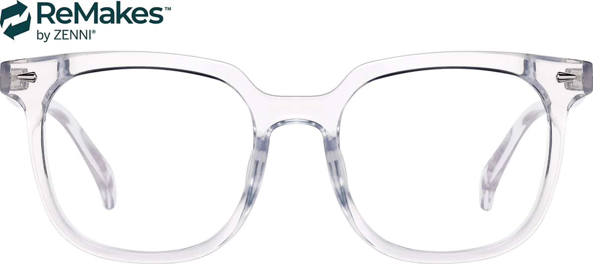 Front view of Square Glasses 2047523 in Clear