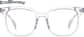 Front view of Square Glasses 2047523 in Clear thumbnail