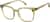 Angle view of Square Glasses 2047524 in Green thumbnail