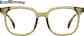 Front view of Square Glasses 2047524 in Green thumbnail