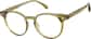 Angle view of Round Glasses 2047624 in Green thumbnail