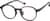 Angle view of Round Glasses 2047715 in Brown thumbnail