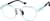 Angle view of Round Glasses 2047716 in Blue thumbnail