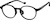 Angle view of Round Glasses 2047721 in Black thumbnail
