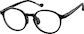 Angle view of Round Glasses 2047721 in Black thumbnail