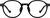 Front view of Round Glasses 2047721 in Black thumbnail