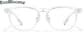 Front view of Square Glasses 2048323 in Clear thumbnail
