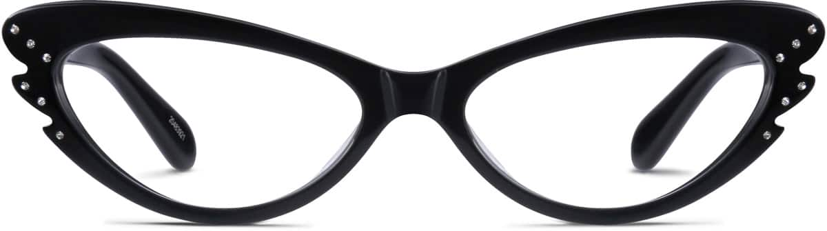 Front view of Cat-Eye Glasses 20483921 in Black