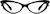 Front view of Cat-Eye Glasses 20483921 in Black thumbnail