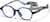Angle view of Geometric Glasses 2048416 in Blue thumbnail