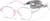 Angle view of Geometric Glasses 2048417 in Purple thumbnail