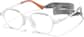Angle view of Geometric Glasses 2048423 in Clear thumbnail