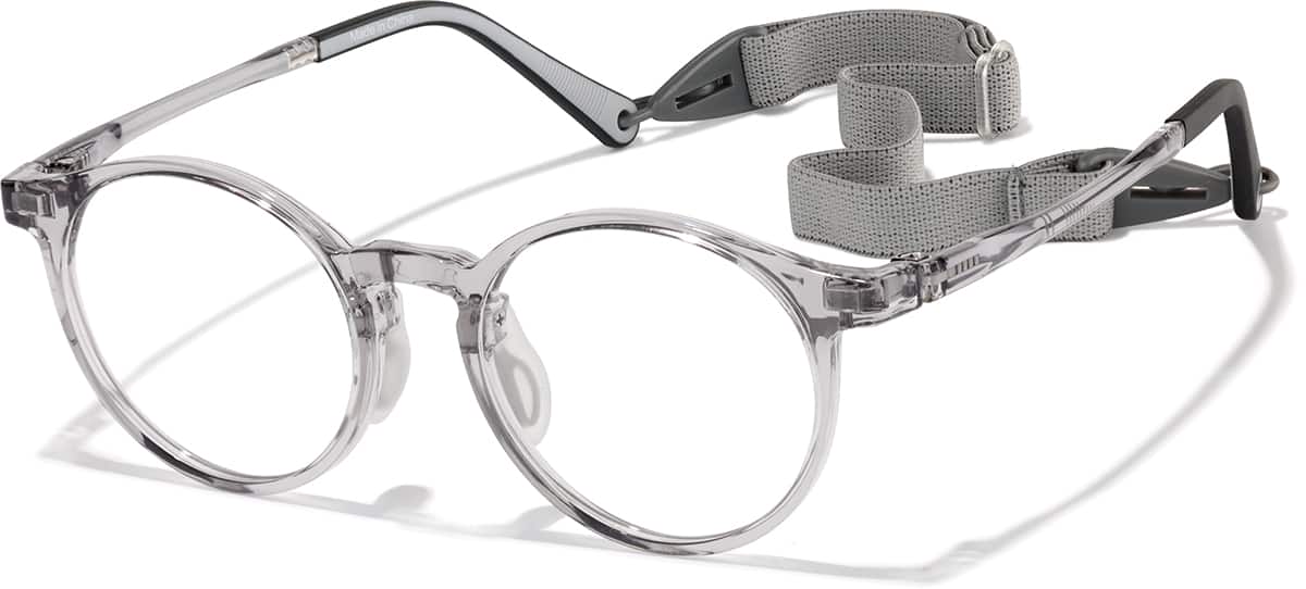 Angle view of Round Glasses 2048512 in Gray