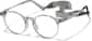 Angle view of Round Glasses 2048512 in Gray thumbnail