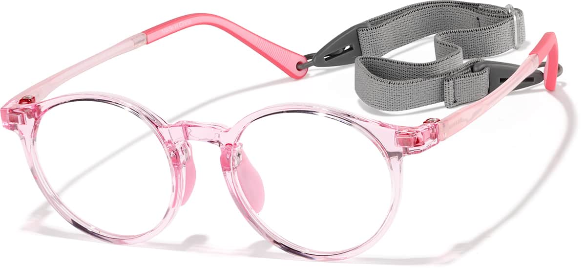 anasi  Pink Round Glasses #2048519 | Zenni Optical