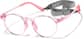 Angle view of Round Glasses 2048519 in Pink thumbnail