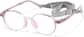Angle view of Round Glasses 2048617 in Purple thumbnail