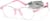 Angle view of Round Glasses 2048719 in Pink thumbnail