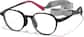 Angle view of Round Glasses 2048721 in Black thumbnail