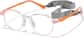 Angle view of Round Glasses 2048723 in Clear thumbnail