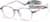 Angle view of Round Glasses 2048724 in Green thumbnail