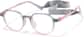 Angle view of Round Glasses 2048724 in Green thumbnail