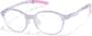 Angle view of Zunnies - Round Sports Glasses 2049017 in Lavender thumbnail