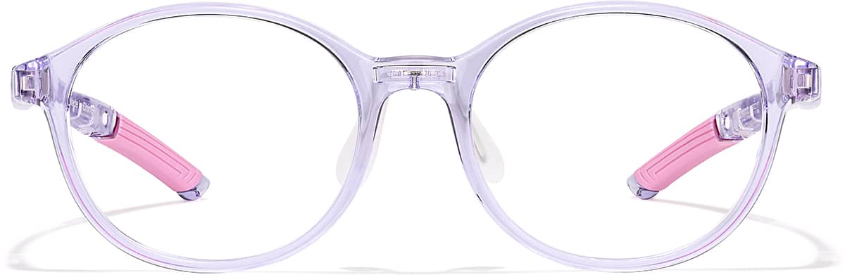 Front view of Zunnies - Round Sports Glasses 2049017 in Lavender