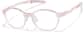 Angle view of Zunnies - Round Sports Glasses 2049019 in Champagne Pink thumbnail