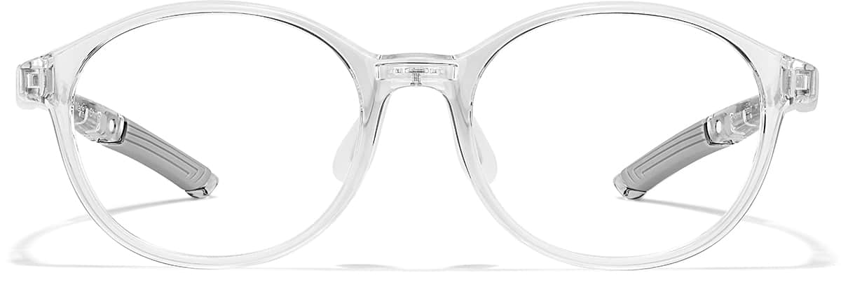 Front view of Zunnies - Round Sports Glasses 2049023 in Clear