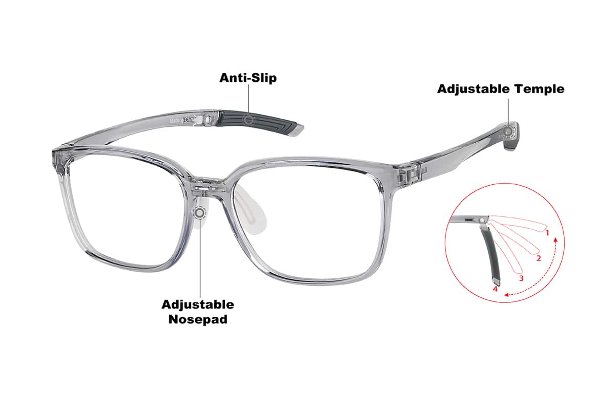 Image of Zunnies - Rectangle Sports Glasses