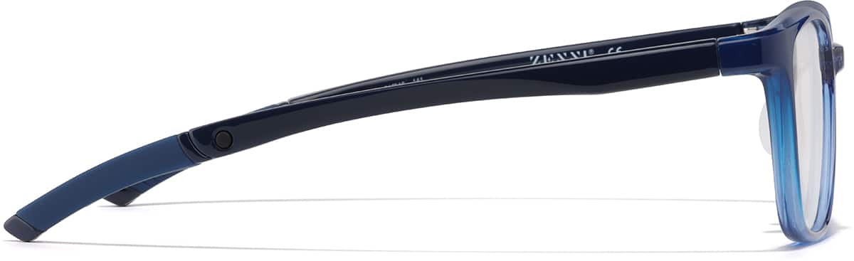 Side view of Zunnies - Rectangle Sports Glasses 2049116 in Blue