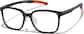 Angle view of Zunnies - Rectangle Sports Glasses 2049121 in Black thumbnail