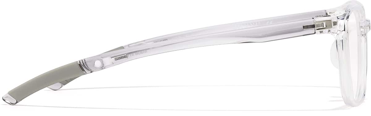 Side view of Zunnies - Rectangle Sports Glasses 2049123 in Clear