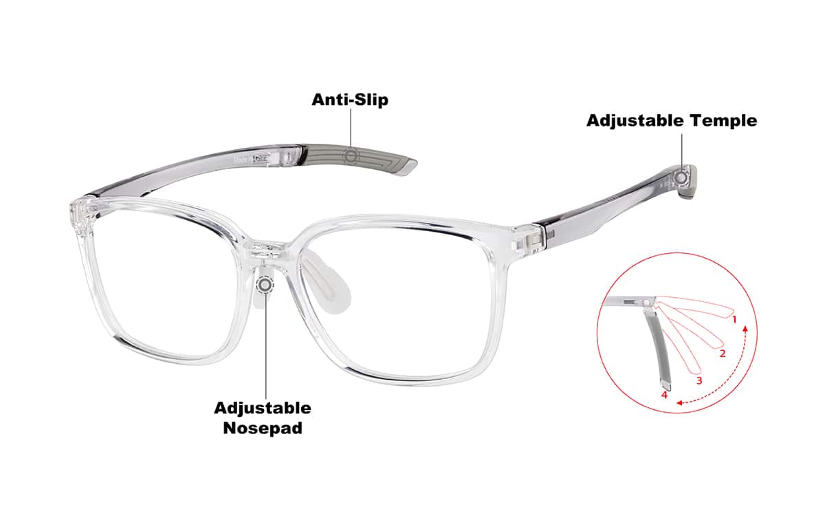 Image of Zunnies - Rectangle Sports Glasses