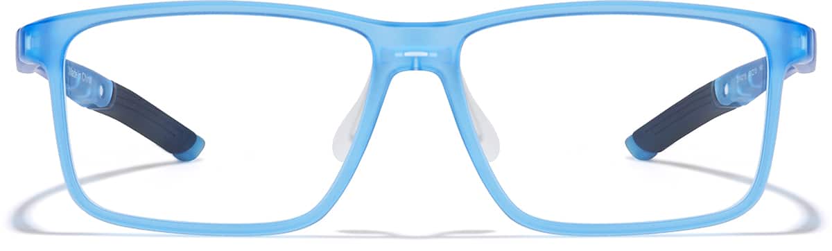 Front view of Zunnies - Rectangle Sports Glasses 2049216 in Sky Blue