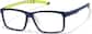 Angle view of Zunnies - Rectangle Sports Glasses 2049236 in Navy thumbnail