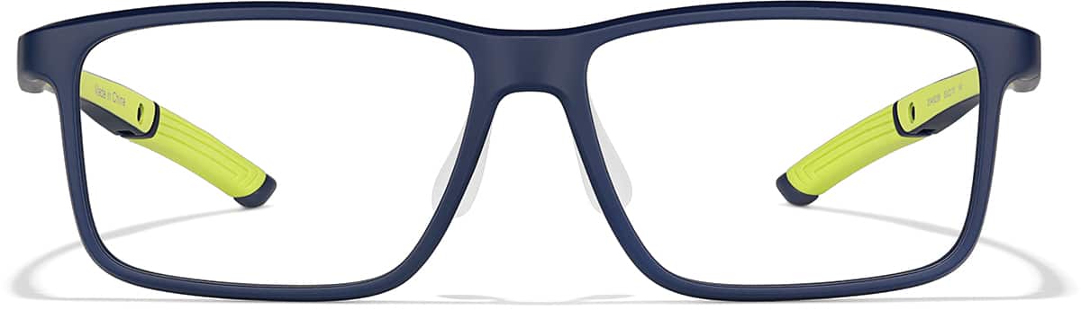 Front view of Zunnies - Rectangle Sports Glasses 2049236 in Navy