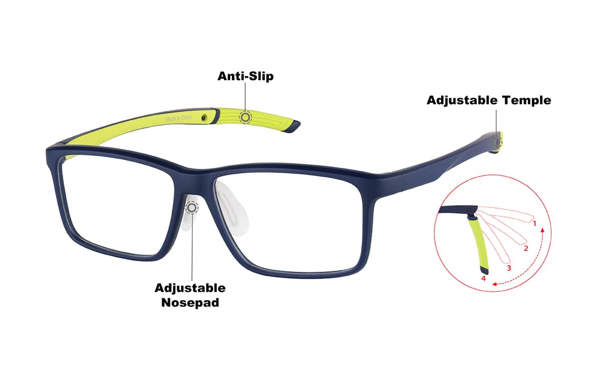 Image of Zunnies - Rectangle Sports Glasses