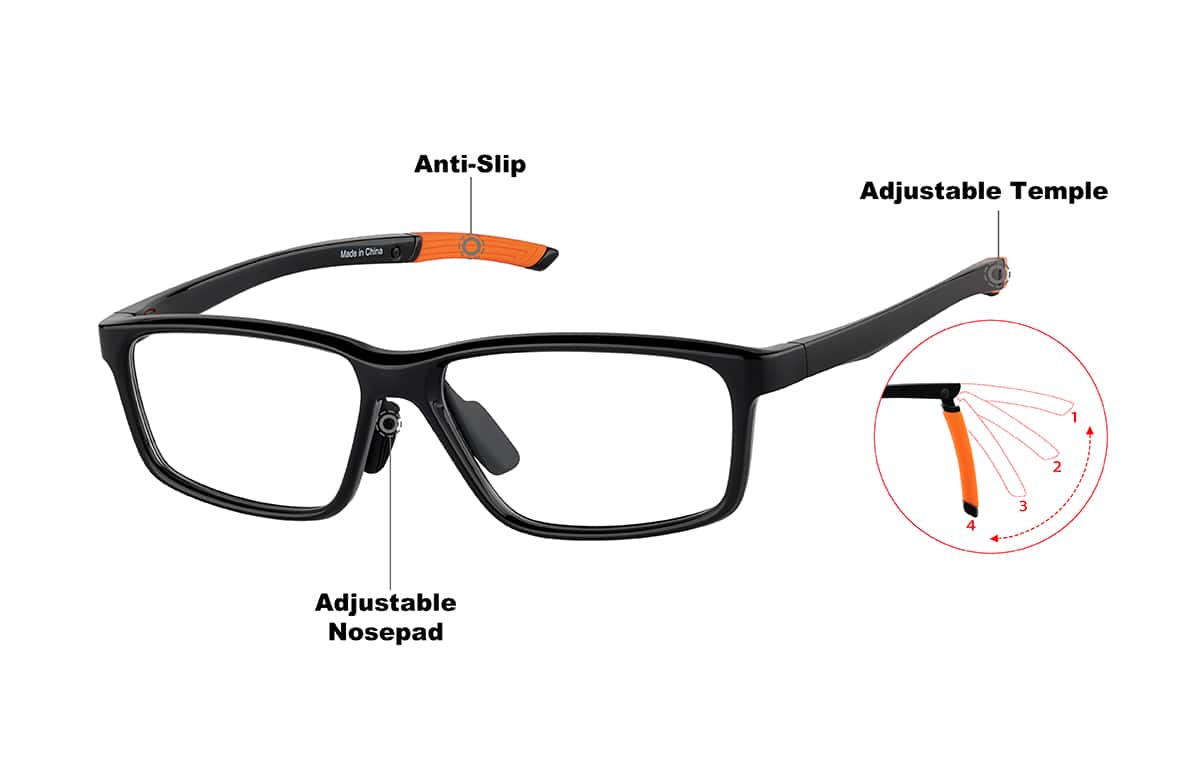 Image of Zunnies - Rectangle Sports Glasses