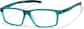 Angle view of Zunnies - Rectangle Sports Glasses 2049324 in Teal Green thumbnail