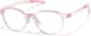 Angle view of Zunnies - Geometric Sports Glasses 2049419 in Champagne Pink thumbnail