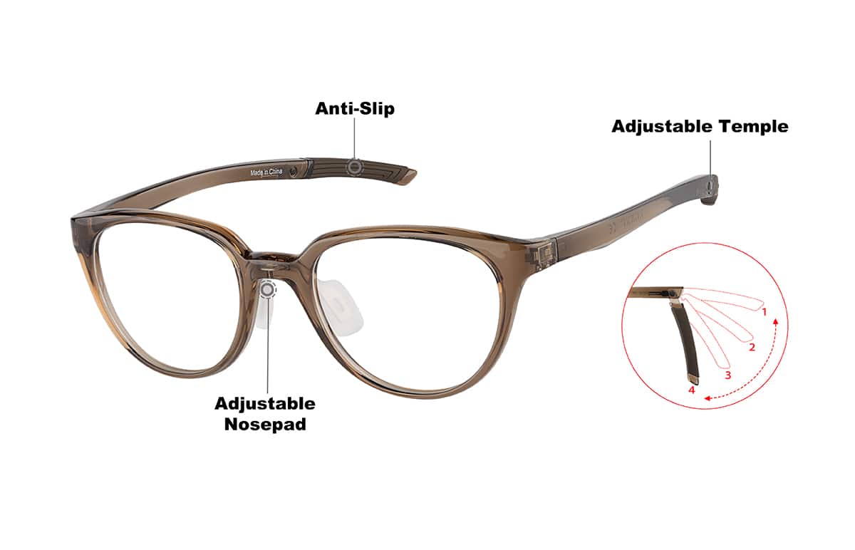 Image of Zunnies - Cat-eye Sports Glasses