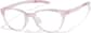 Angle view of Zunnies - Cat-eye Sports Glasses 2049519 in Champagne Pink thumbnail