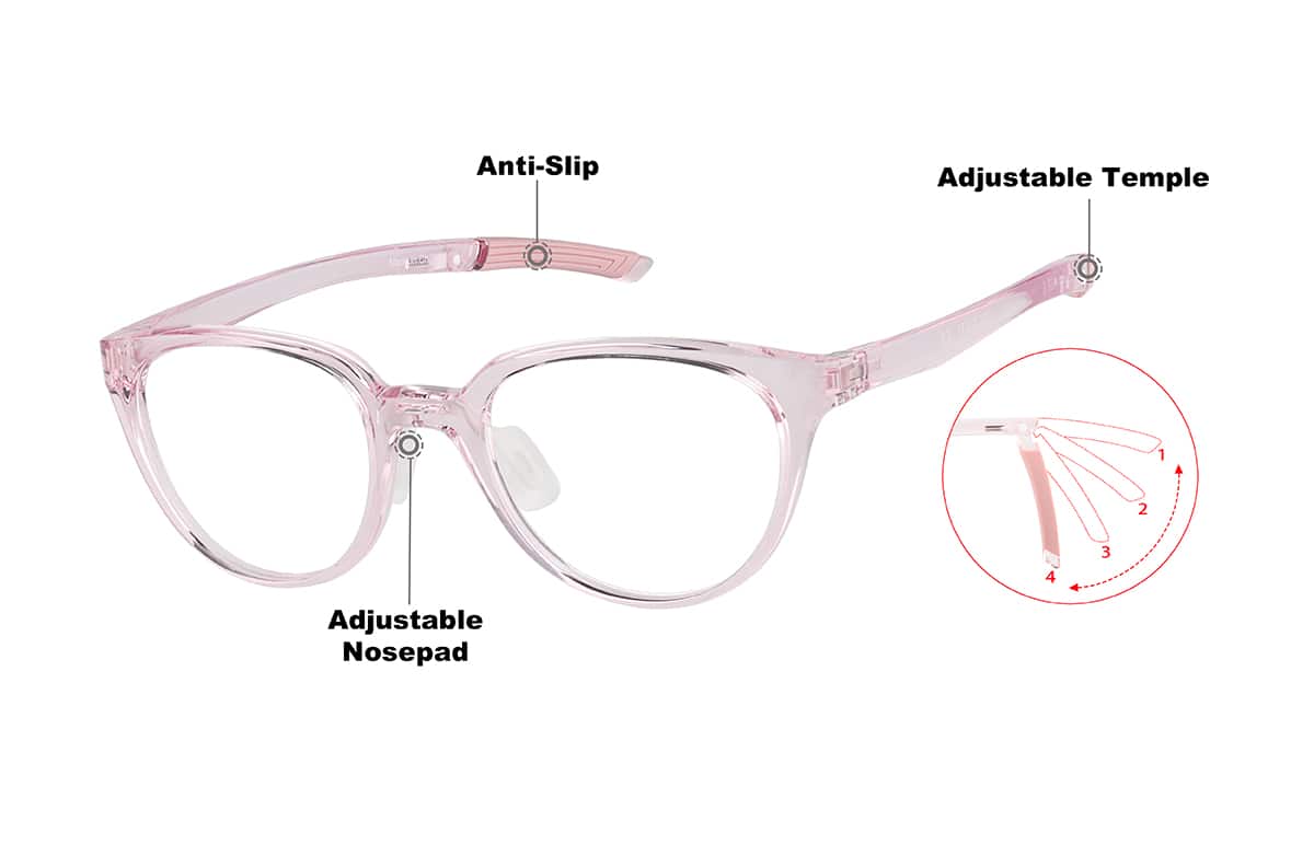 Image of Zunnies - Cat-eye Sports Glasses