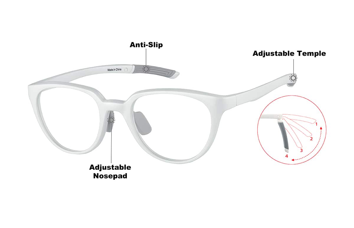 Image of Zunnies - Cat-eye Sports Glasses